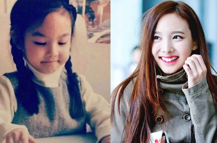 Nayeon nhóm TWICE từ nhỏ đã là một cô bé xinh xắn và mọi nét trên gương mặt hiện tại của Nayeon vẫn giữ nguyên như lúc còn thơ bé.